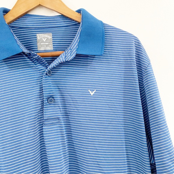 Callaway Blue and White Polo Shirt - Picture 2 of 5